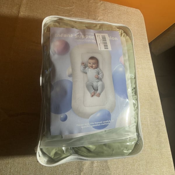 Infant Support Cushion Green Newborn Baby Lounger Pillow