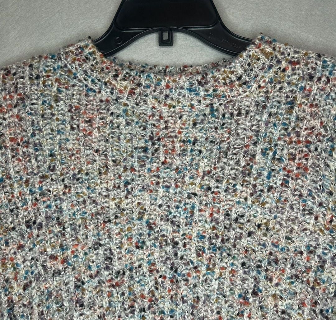 Cotton On Multicolor Chunky Knit Crewneck Sweater Size S 3