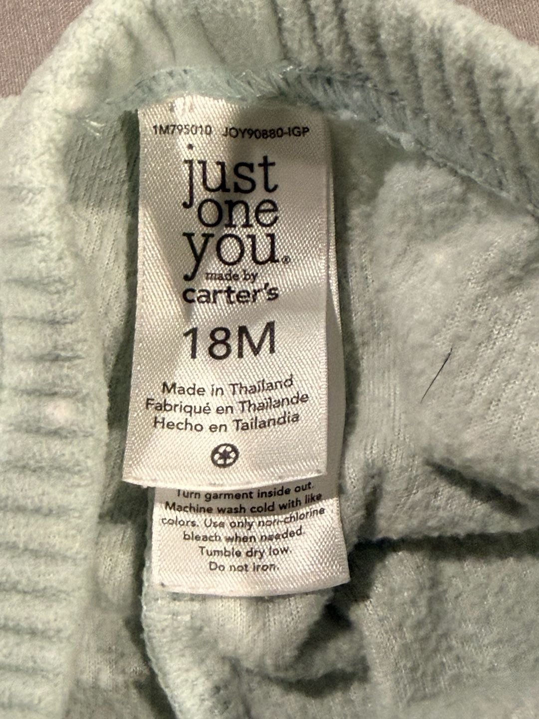 Just One You Fleece Pants Size 18M Mint Green 3