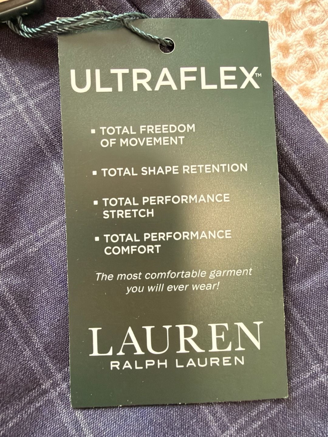 NWT Lauren Ralph Lauren Men’s 34x32 UltraFlex Plaid Dress Pants Bundle Grey & Navy 13