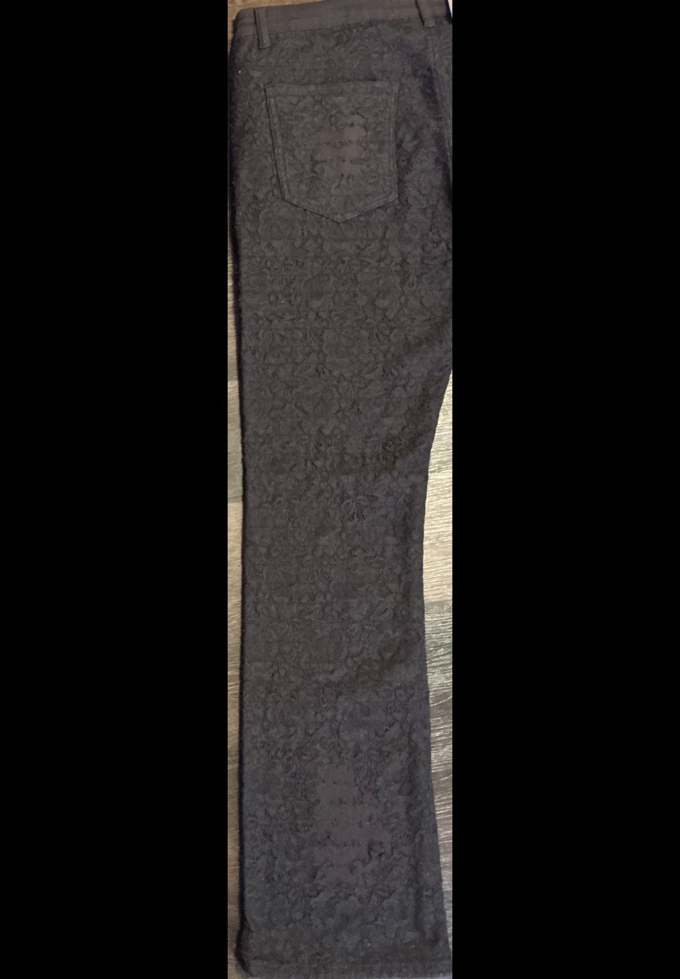 Armor Jeans Brown Stacked Flare Textured Distressed Denim 9