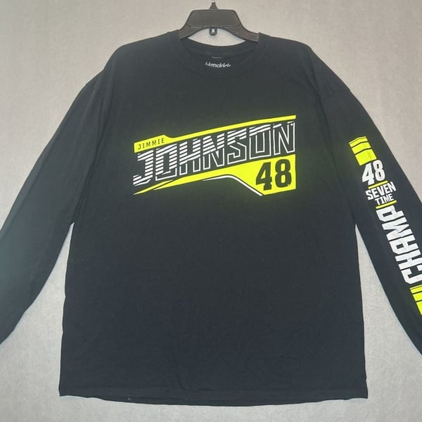 Hendrick Motorsports Jimmie Johnson 48 Seven Time Champ Black Long Sleeve