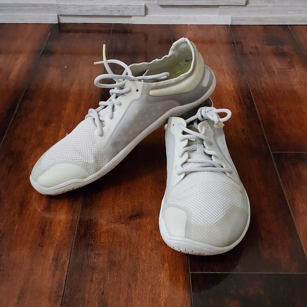 Vivobarefoot Primus Lite III White Minimalist Running Shoes