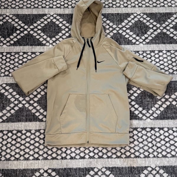 Nike Therma-Fit Full Zip Hoodie Tan Khaki DQ4830-251