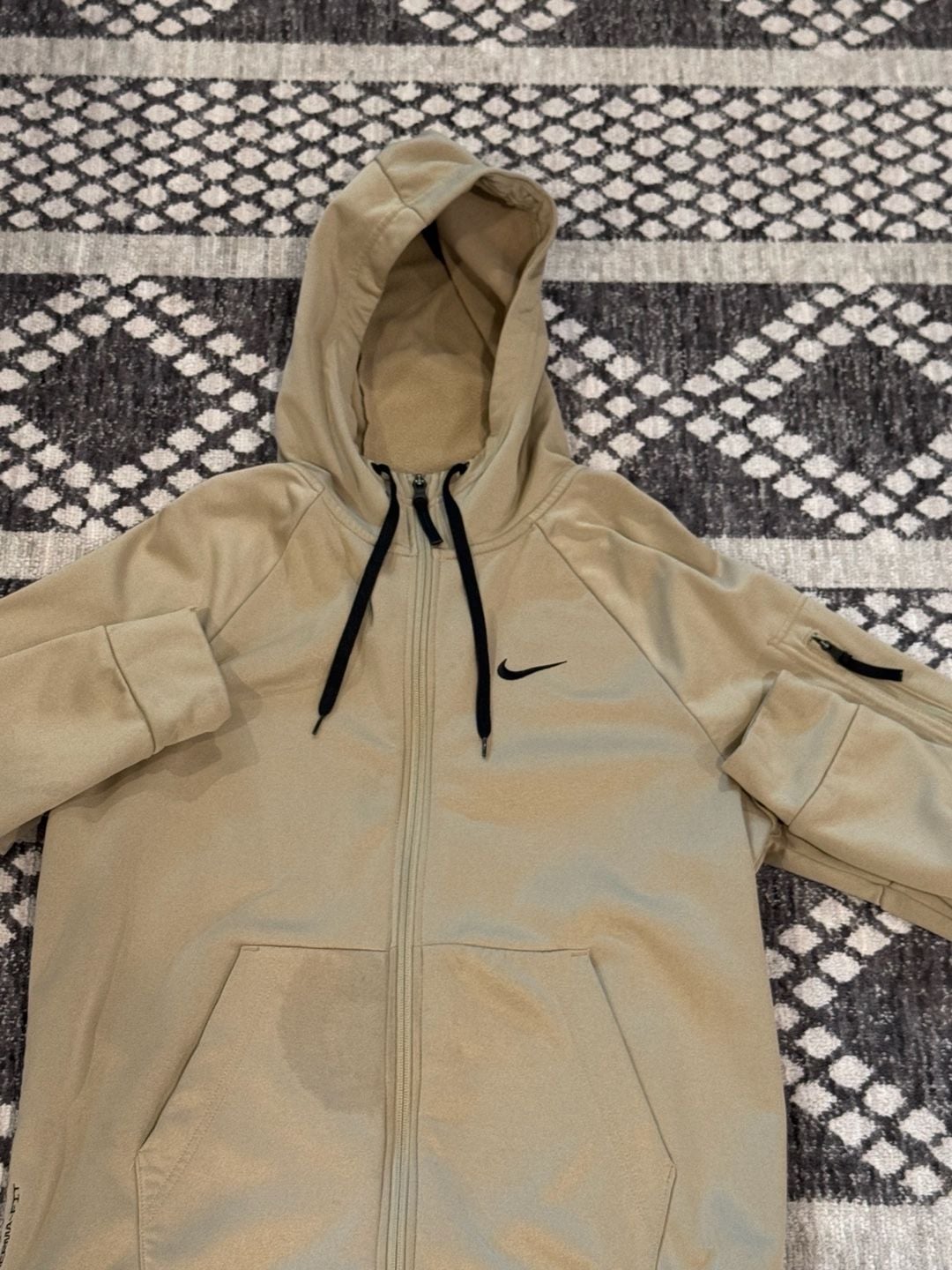 Nike Therma-Fit Full Zip Hoodie Tan Khaki DQ4830-251 4