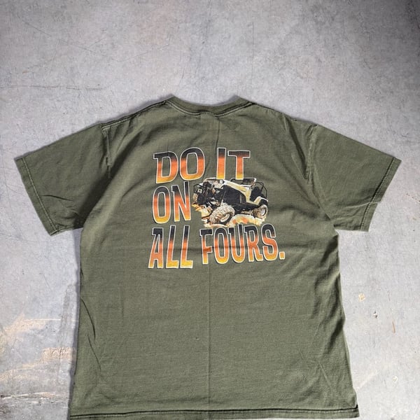 00s Anvil Silver Lake Sand Dunes Do It On All Fours T Shirt 