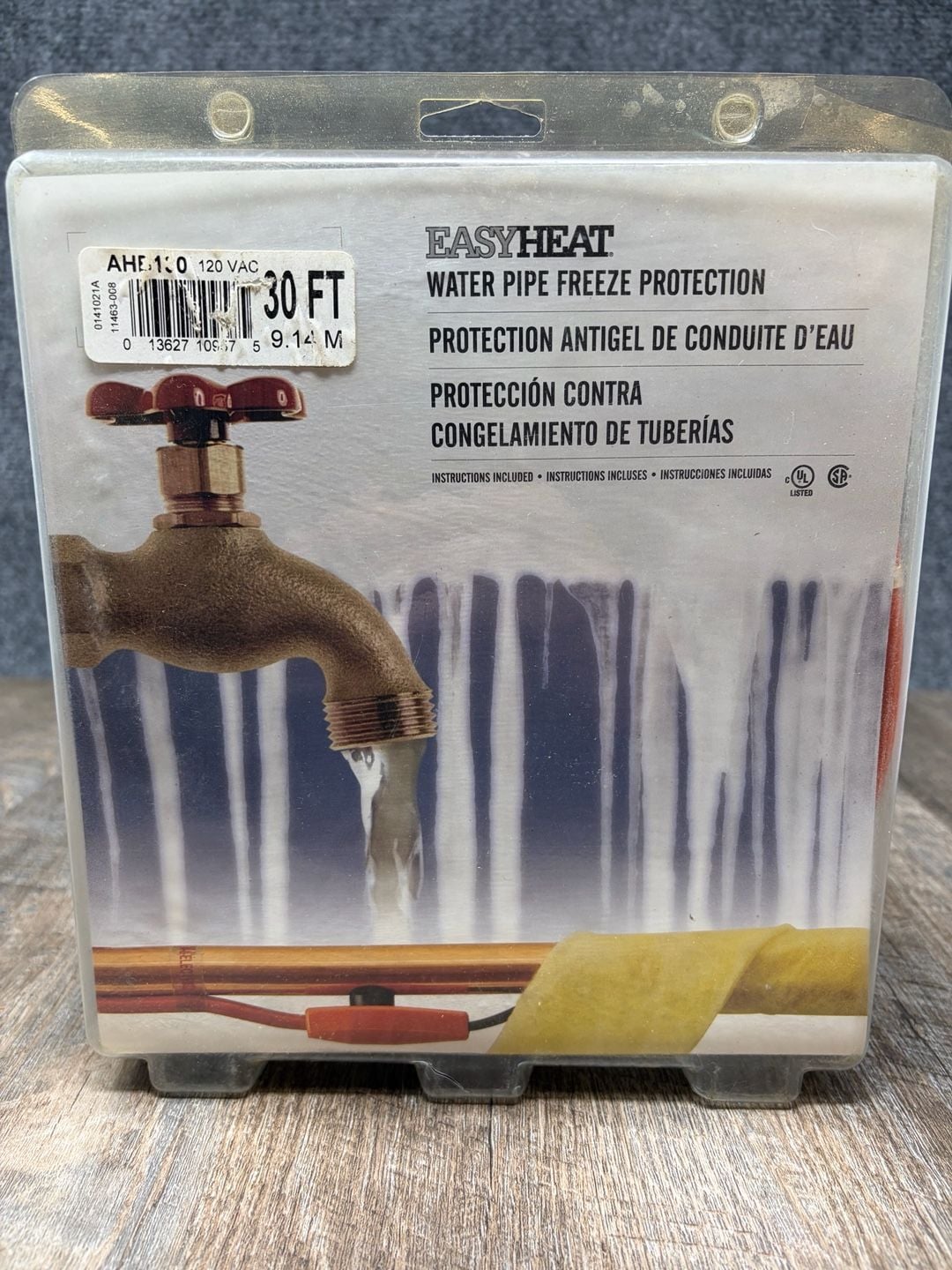 EasyHeat AHB130 Water Pipe Freeze Protection Heating Cable 30 Ft New 1