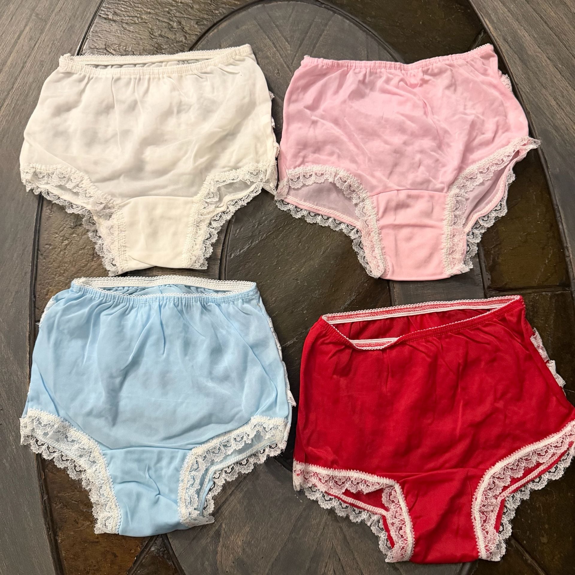 Little Miss Lana Ruffle Panties Size 4 Vintage Lot 2
