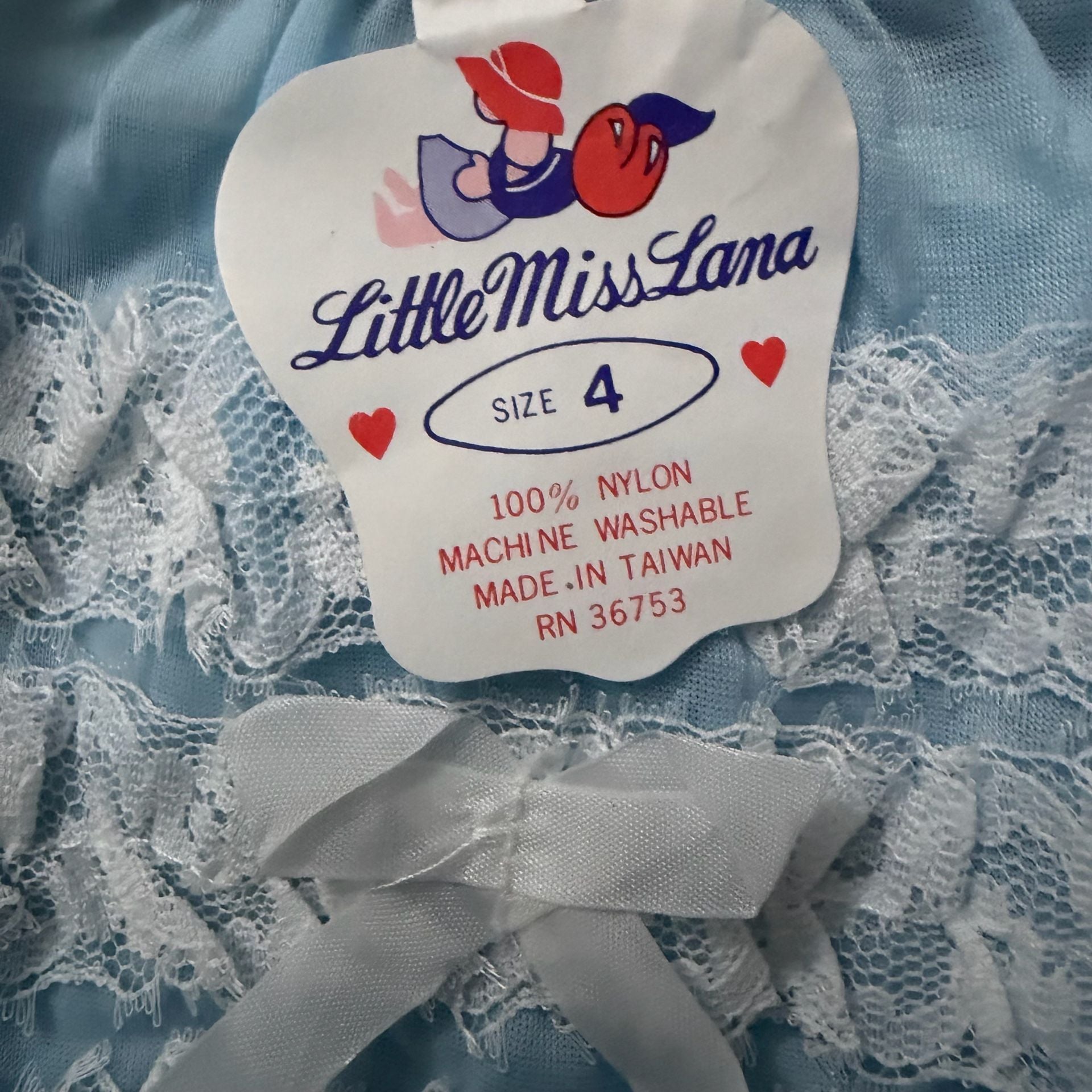 Little Miss Lana Ruffle Panties Size 4 Vintage Lot 3
