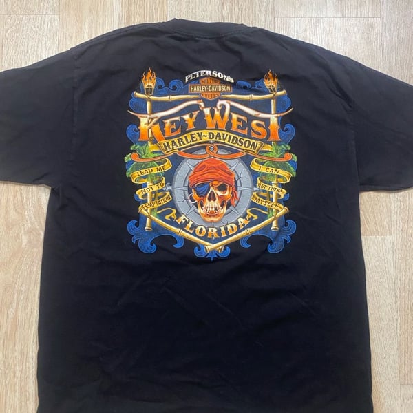 Harley-Davidson Key West Florida T-Shirt Size XL Black