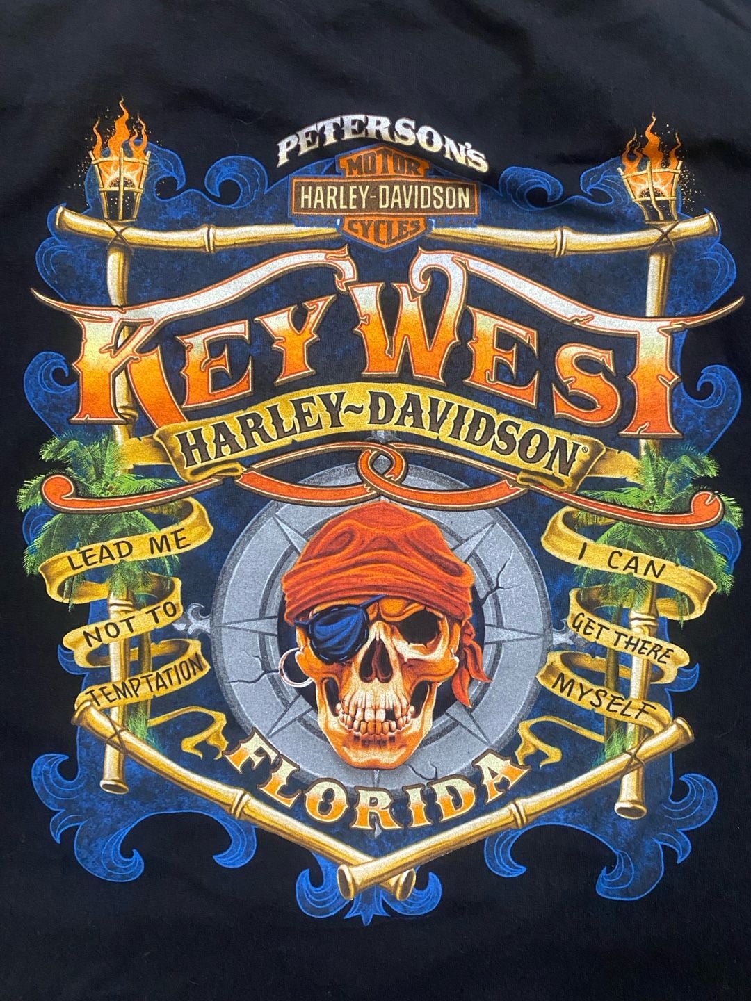Harley-Davidson Key West Florida T-Shirt Size XL Black 3