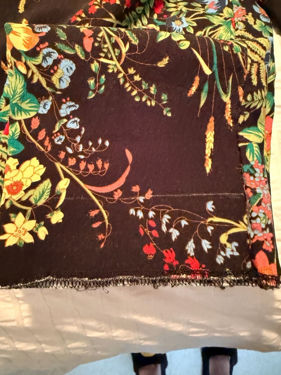 Joseph Ribkoff In Bloom Black Floral Print Pull On Ankle Pants Size 14 7