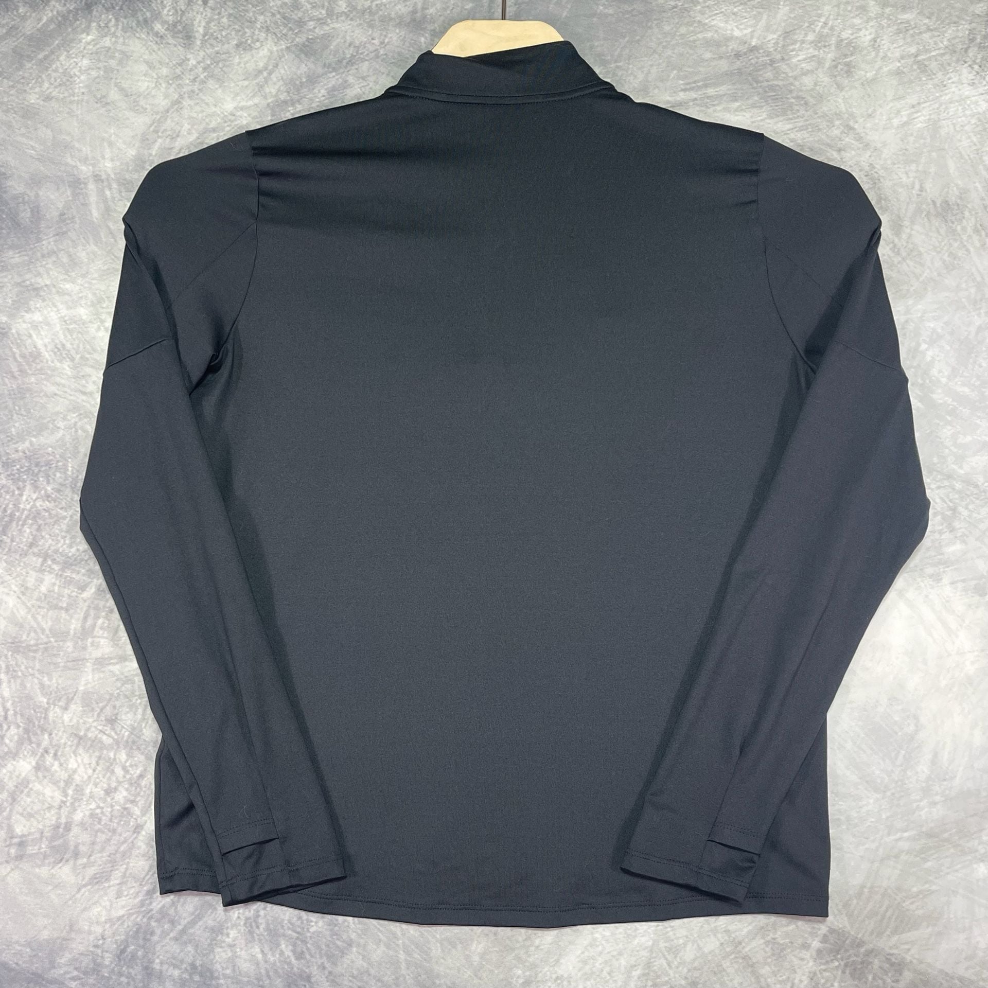 Nike Running White Plains High School Tigers Dri-Fit 1/4 Zip Pullover Black 7