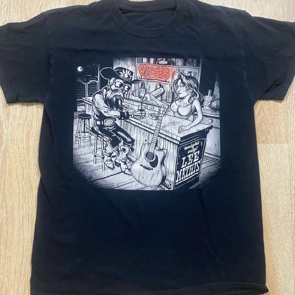 Lee Mathis Vices Bar Graphic T-Shirt Black