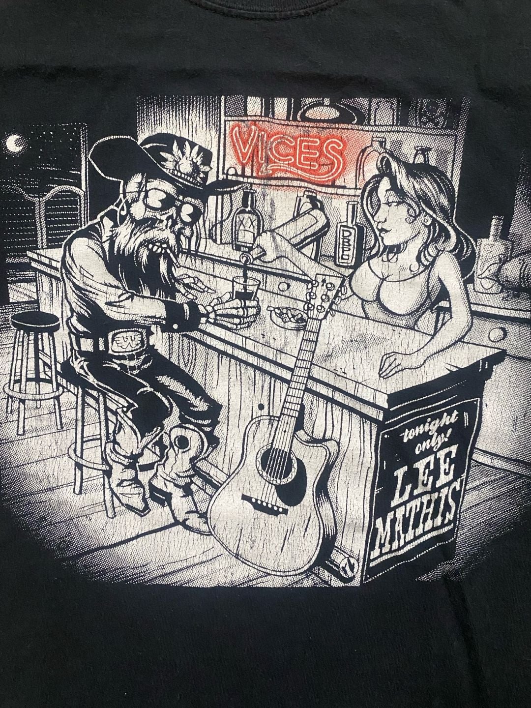 Lee Mathis Vices Bar Graphic T-Shirt Black 3