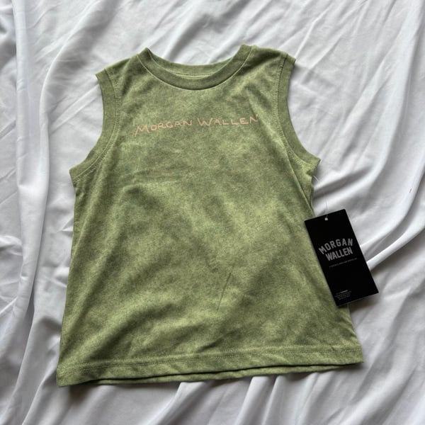 Morgan Wallen I'm The Problem Tank Top Size 3T Green Muscle Tank