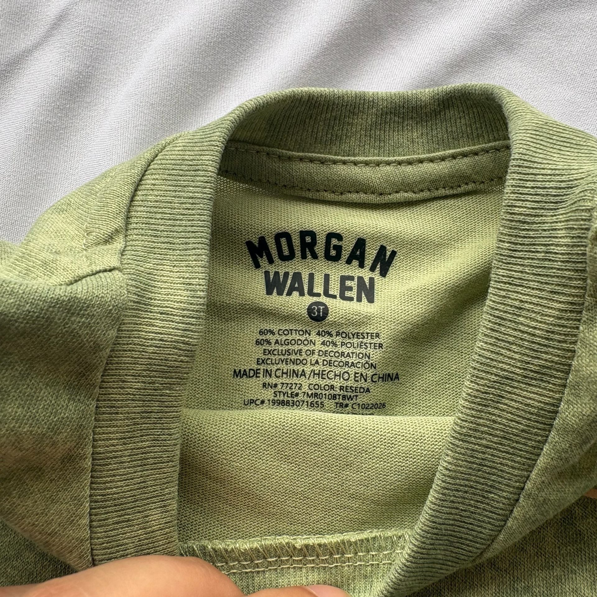 Morgan Wallen I'm The Problem Tank Top Size 3T Green Muscle Tank 3