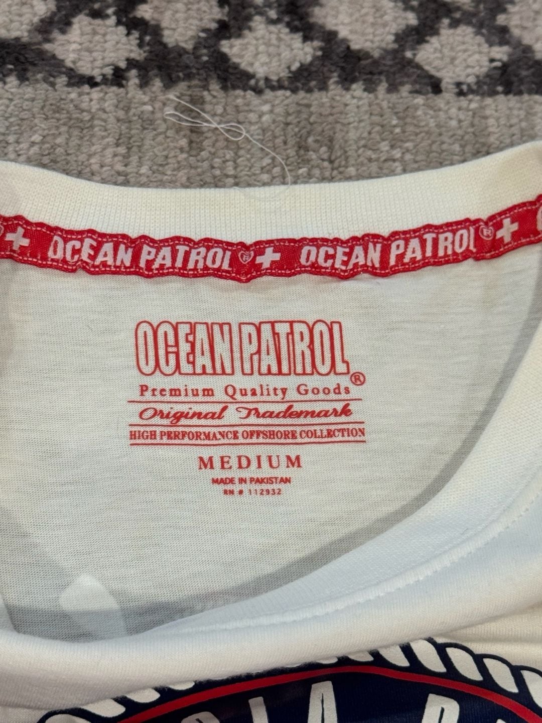Ocean Patrol Pensacola Beach Ocean Rescue Muscle Tank Top White Medium 5