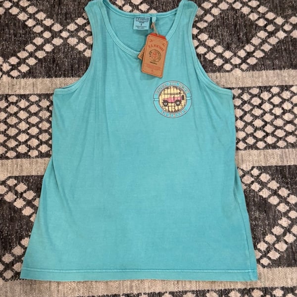 U.S. Vintage Panama City Beach Florida Tank Top Size S Chalky Mint