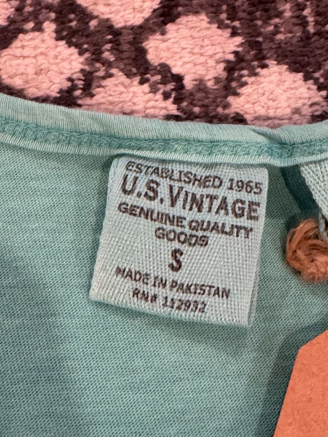 U.S. Vintage Panama City Beach Florida Tank Top Size S Chalky Mint 6