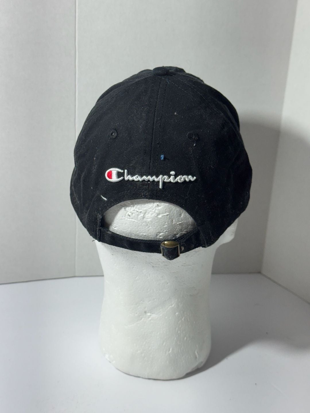 Champion Dad Hat Black C Logo Adjustable Baseball Cap 4