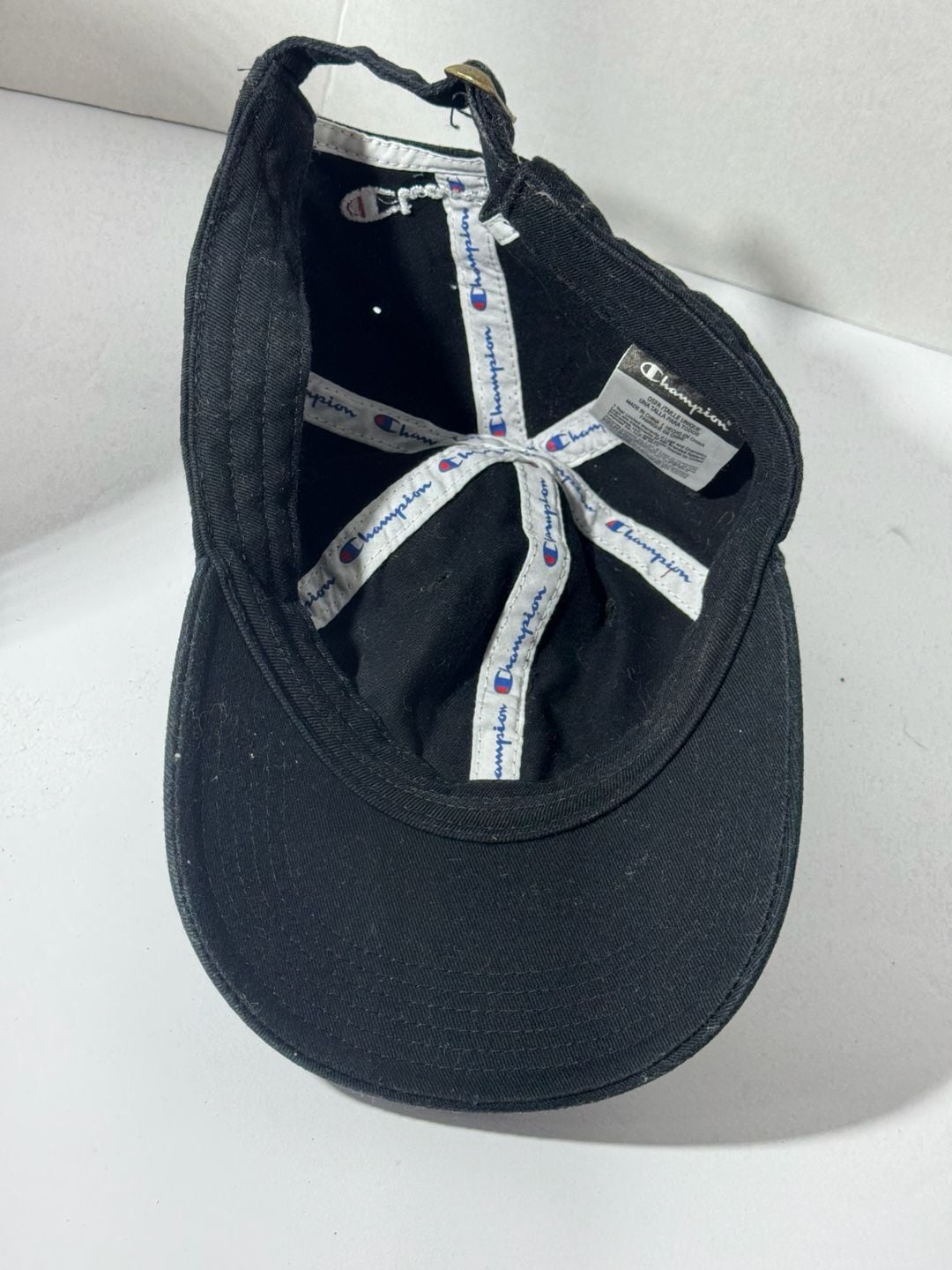 Champion Dad Hat Black C Logo Adjustable Baseball Cap 6