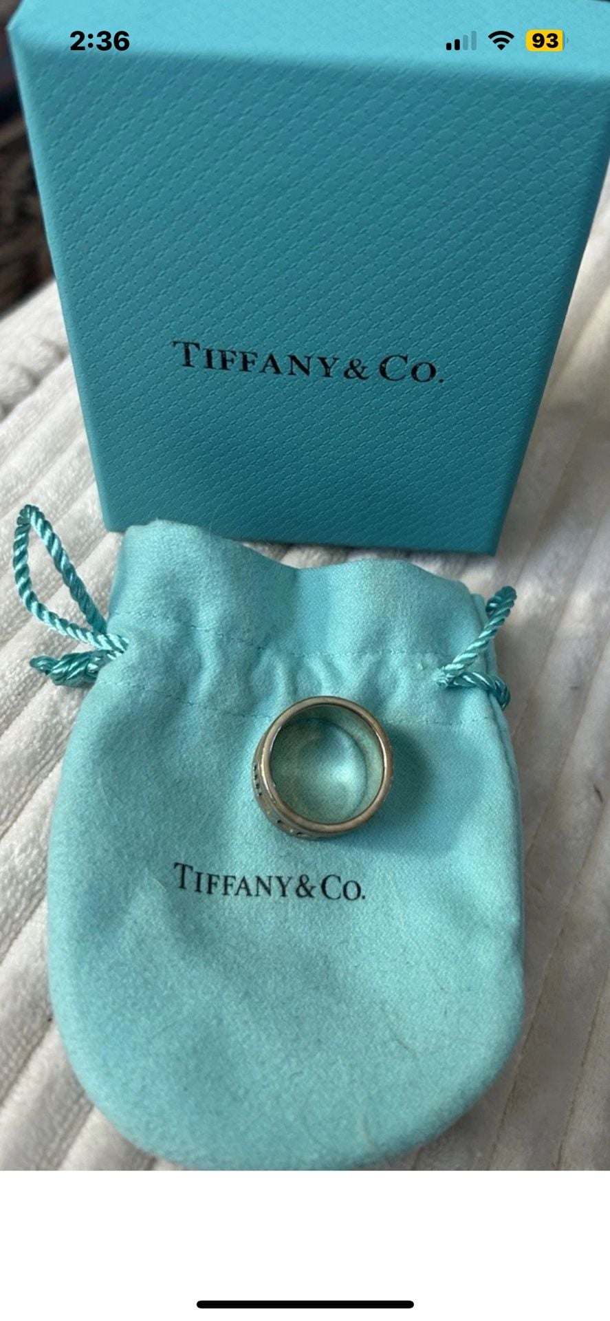 Tiffany & Co. Atlas Wide Band Ring Sterling Silver 925 3