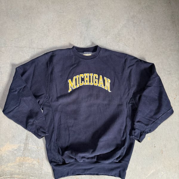 00s Steve & Barry's Michigan Sweatshirt Size S/M Blue