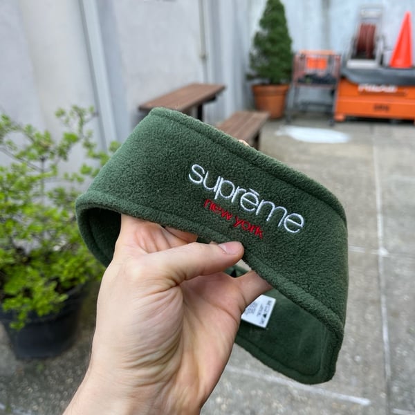 Supreme Polartec Fleece Headband Dark Green
