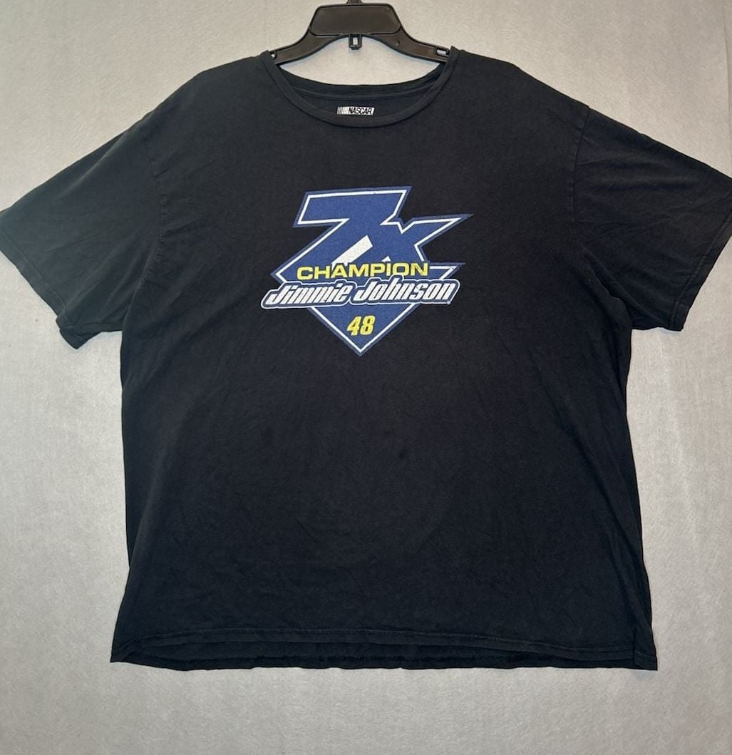 Fanatics Jimmie Johnson 7 Time Champion 48 T-Shirt Black 2
