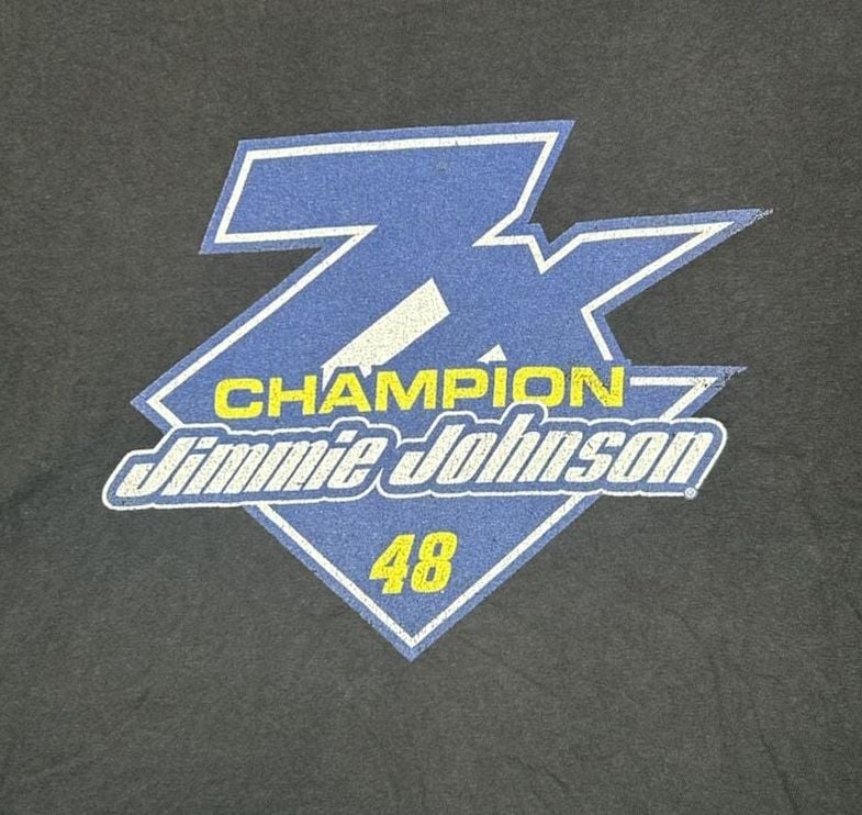Fanatics Jimmie Johnson 7 Time Champion 48 T-Shirt Black 3