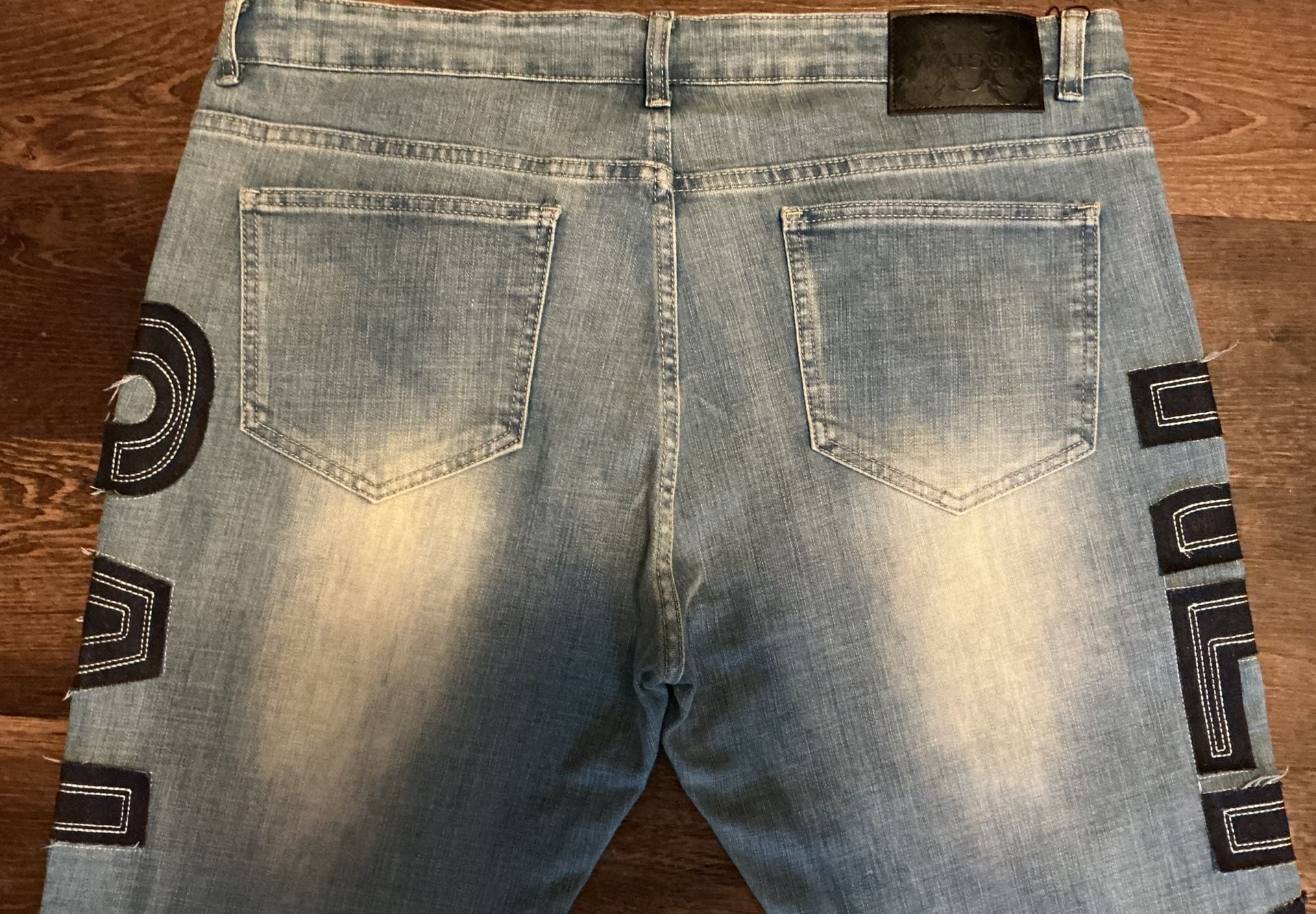 Watson Denim Reckless Gallery Patchwork Light Wash Jeans 8