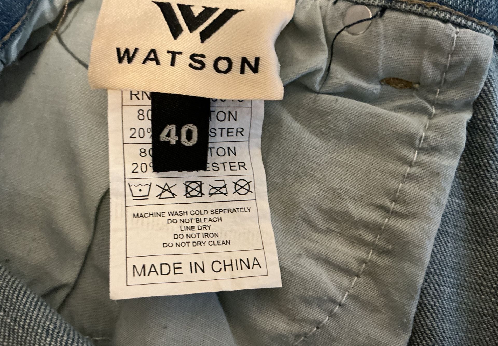Watson Denim Reckless Gallery Patchwork Light Wash Jeans 11