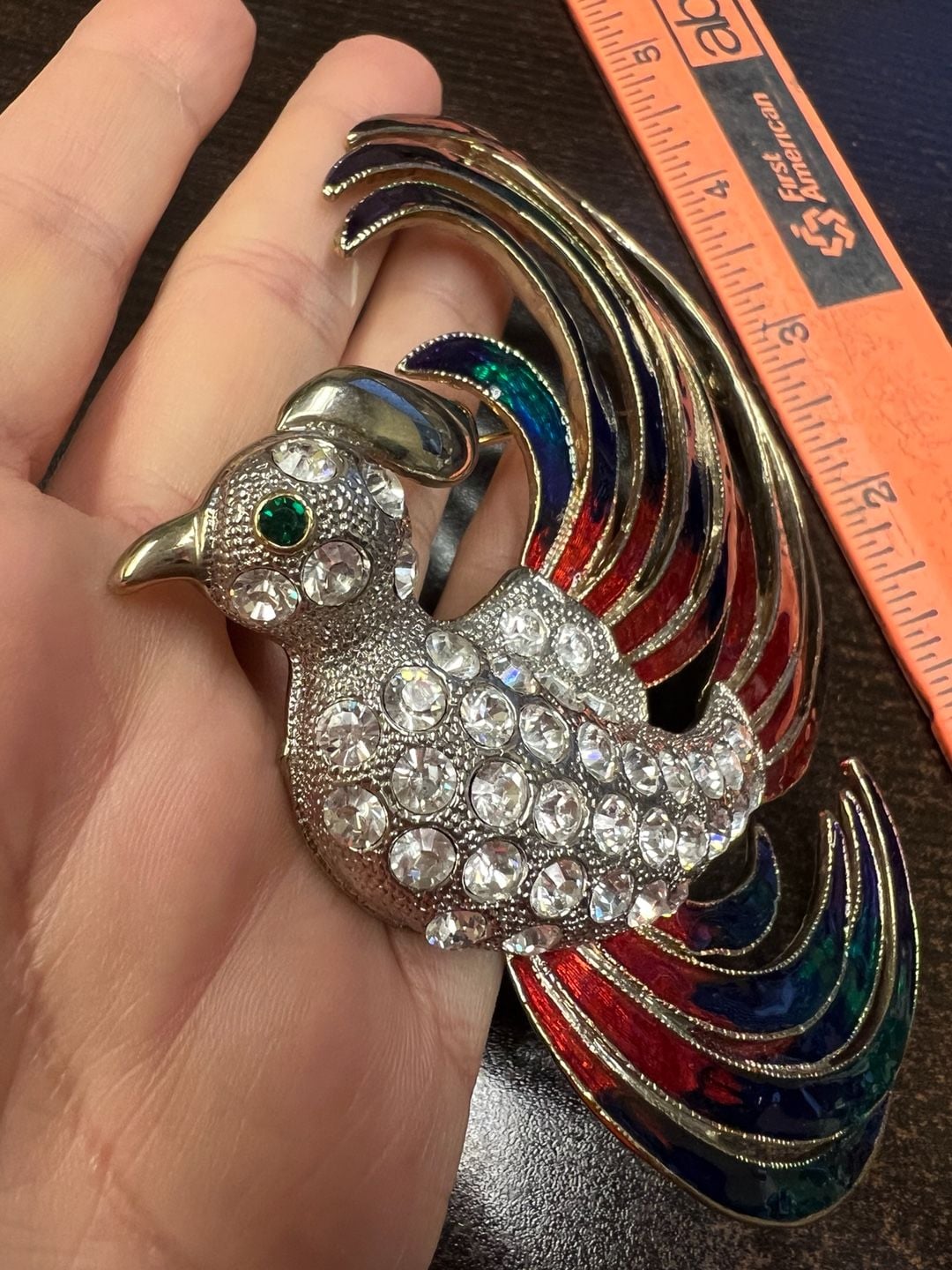 1980s Bird of Paradise Brooch 7