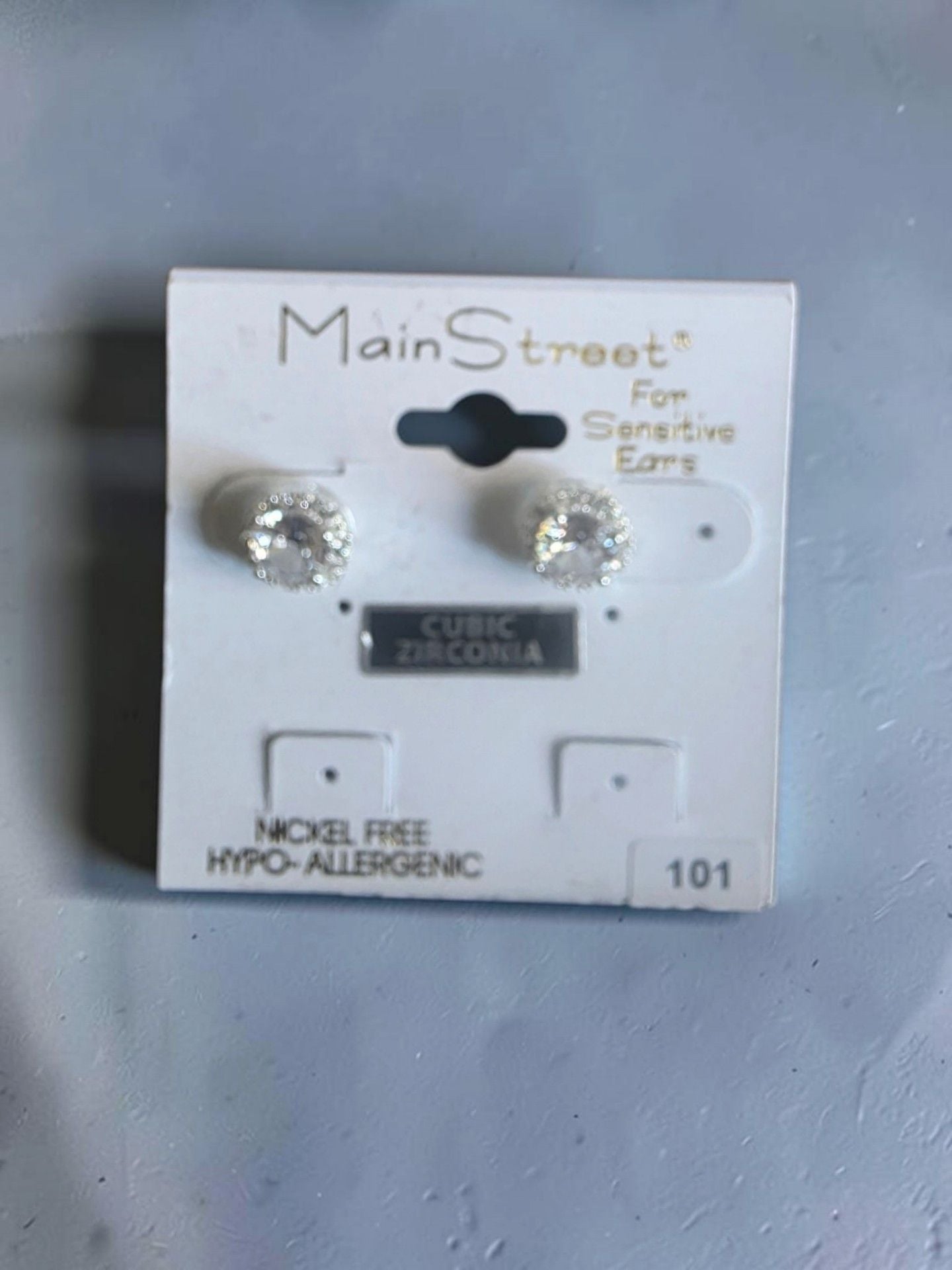 Main Street Earring Number 101 Cubic Zirconia Studs 2
