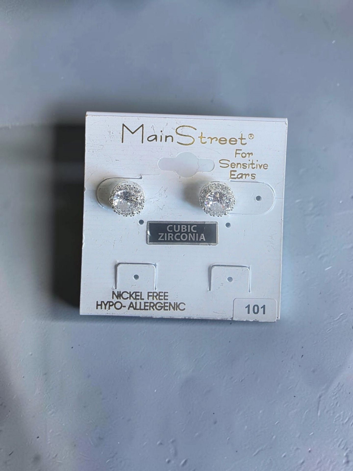 Main Street Earring Number 101 Cubic Zirconia Studs 3