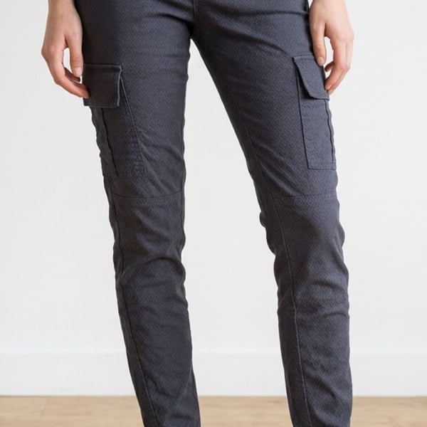 Prana Cargo Pants Size 2 Black Patterned Skinny