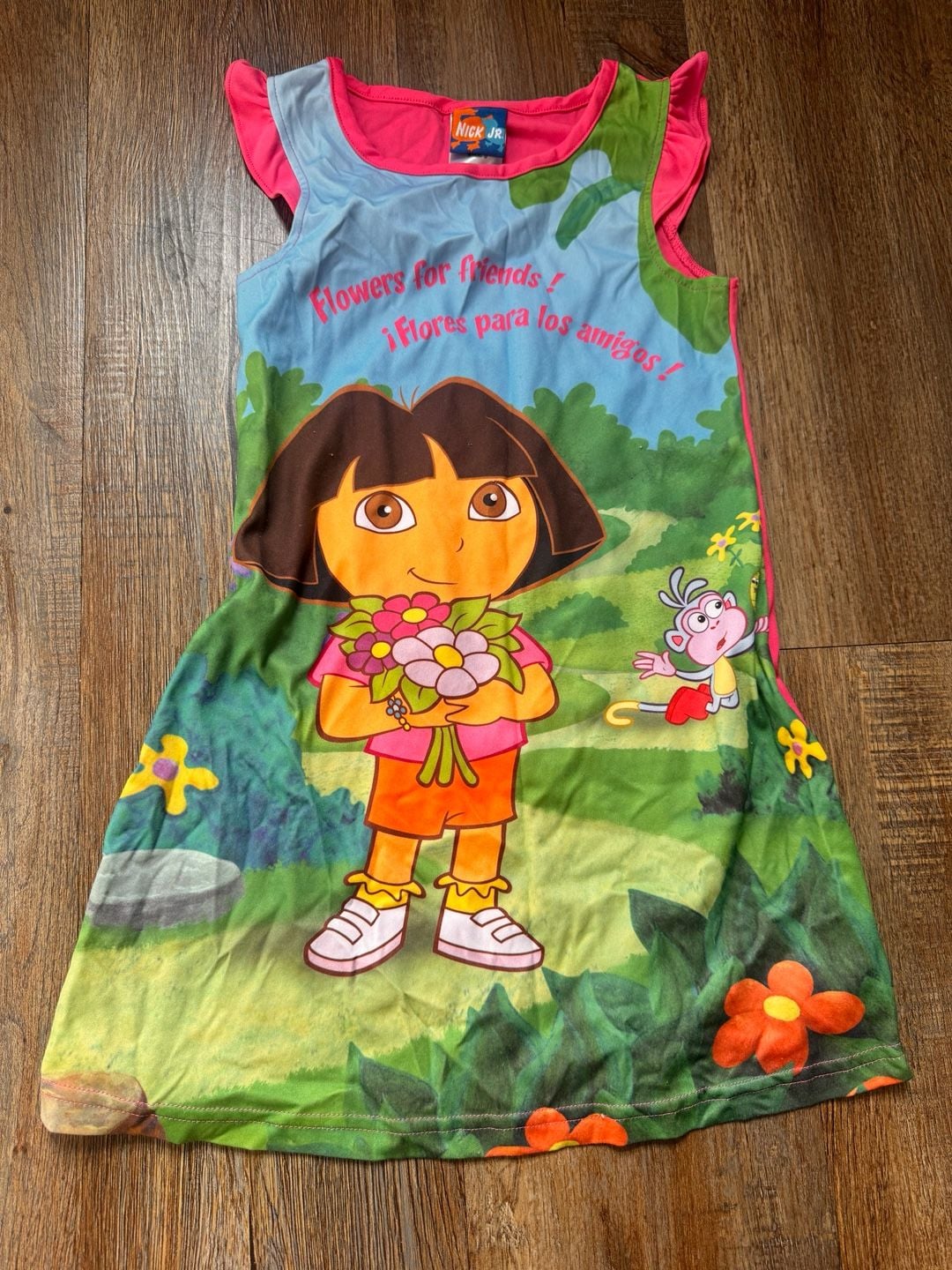 2004 Nick Jr. Dora The Explorer Nightgown Size 5 2