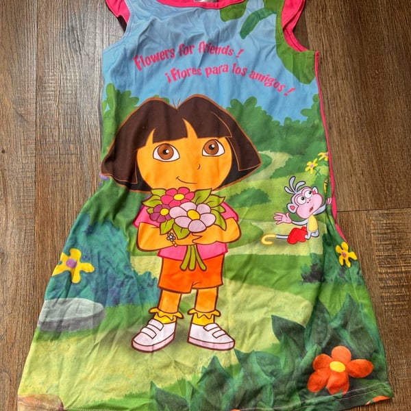 2004 Nick Jr. Dora The Explorer Nightgown Size 5