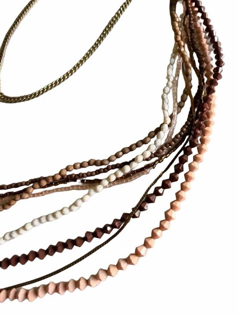 Unbranded Multi-Strand Beaded Layered Necklace 5