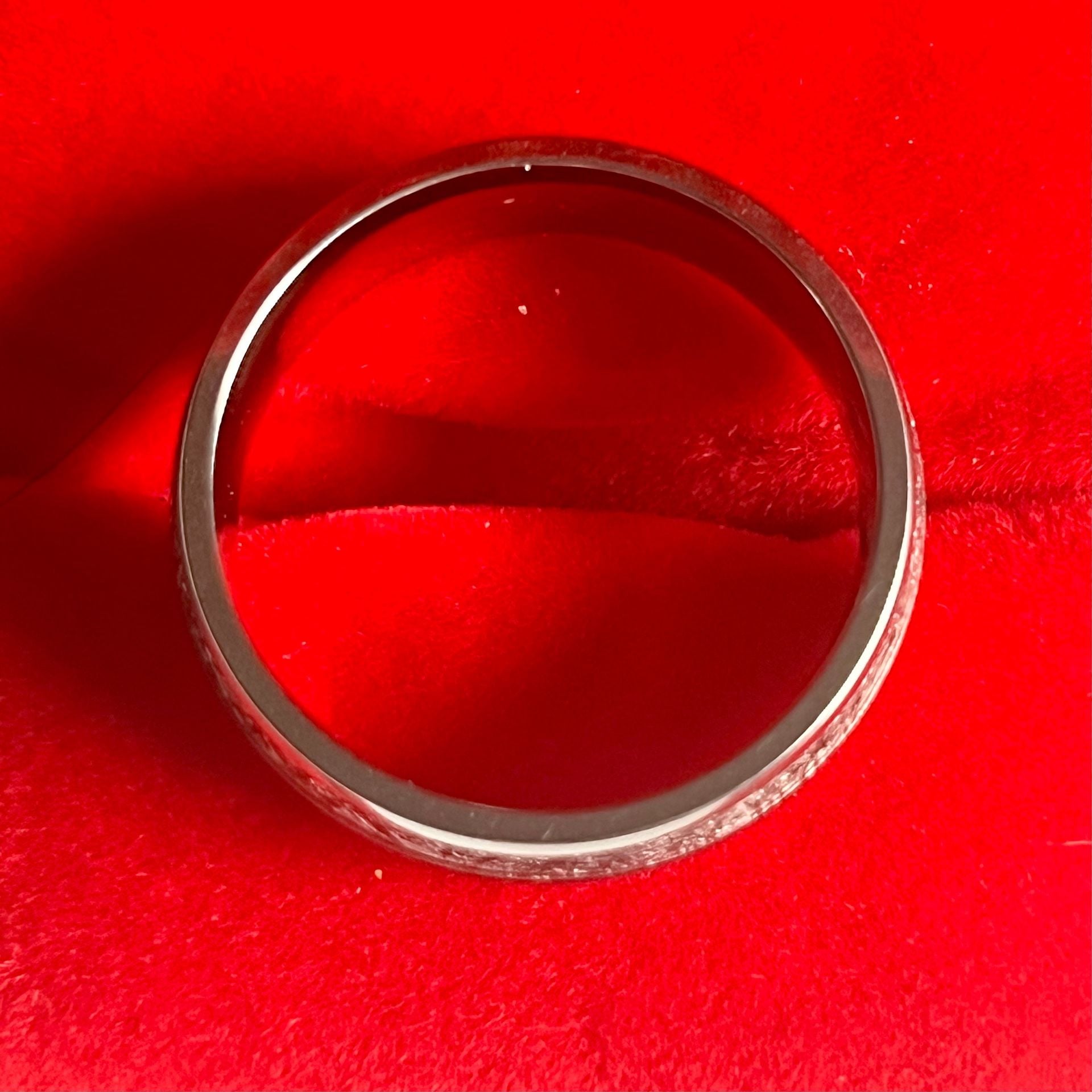 Tungsten Carbide Meteorite Blue Sandstone Ring Size 13 6