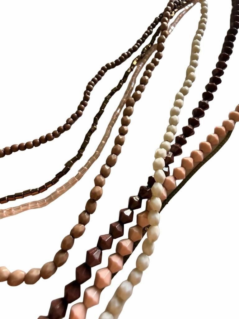 Unbranded Multi-Strand Beaded Layered Necklace 4