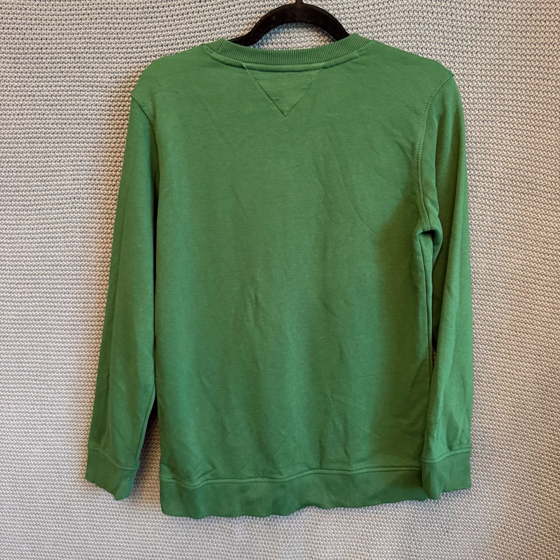 KIDS Tommy Hilfiger Logo Crewneck Sweatshirt Size XL Kids Green 5