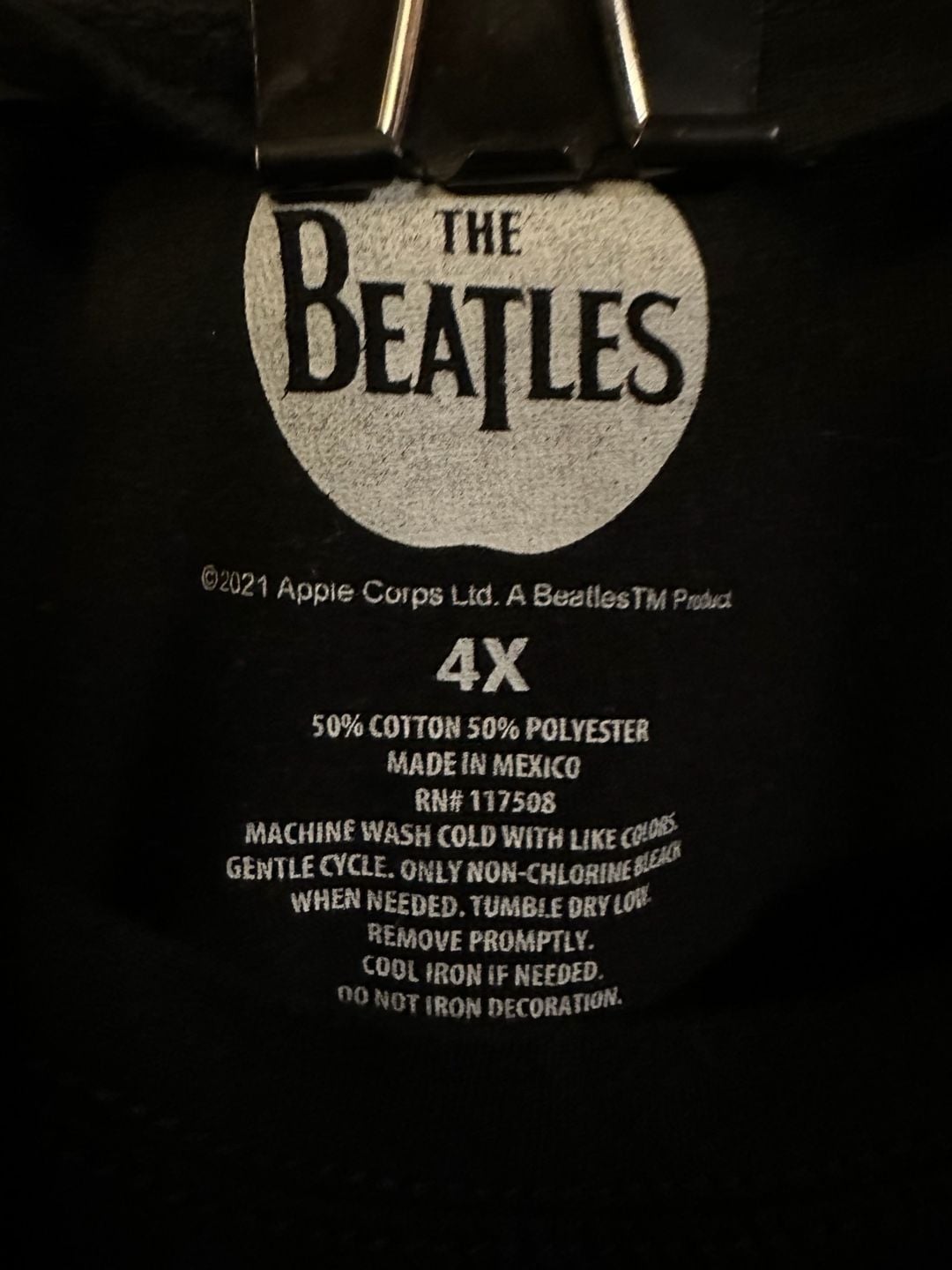 The Beatles Let It Be T-Shirt Size 4X Black Band Graphic Tee 3