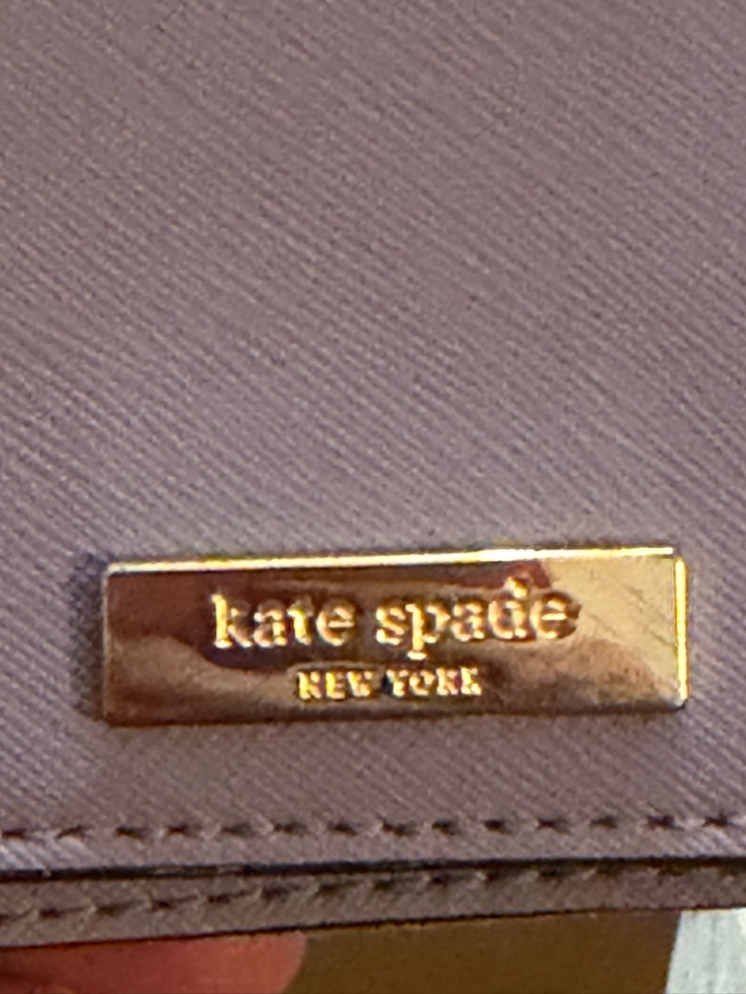 Kate Spade Laurel Way Carsen Crossbody Bag Lilac Purple Saffiano Leather 7