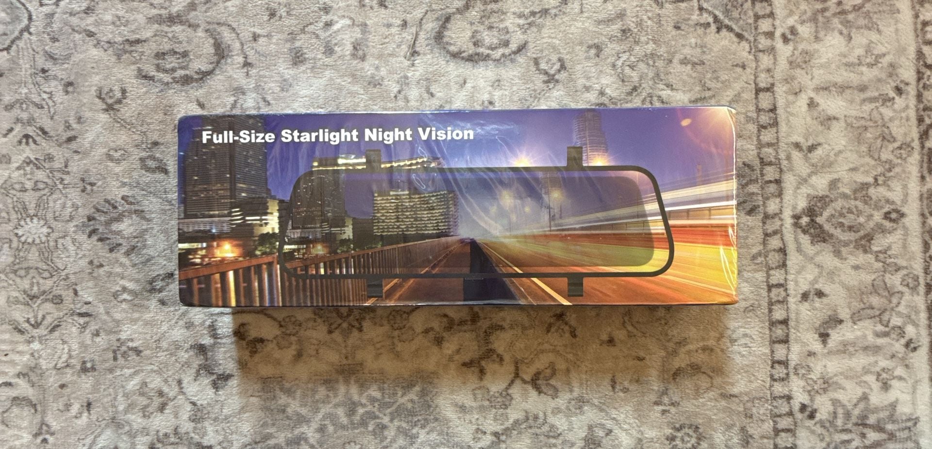 Full-Size Starlight Night Vision Rearview Mirror Dual Channel Recorder 1