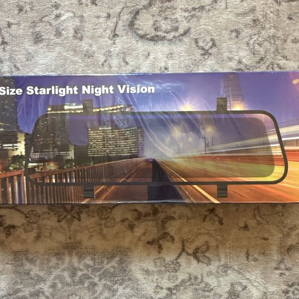 Full-Size Starlight Night Vision Rearview Mirror Dual Channel Recorder