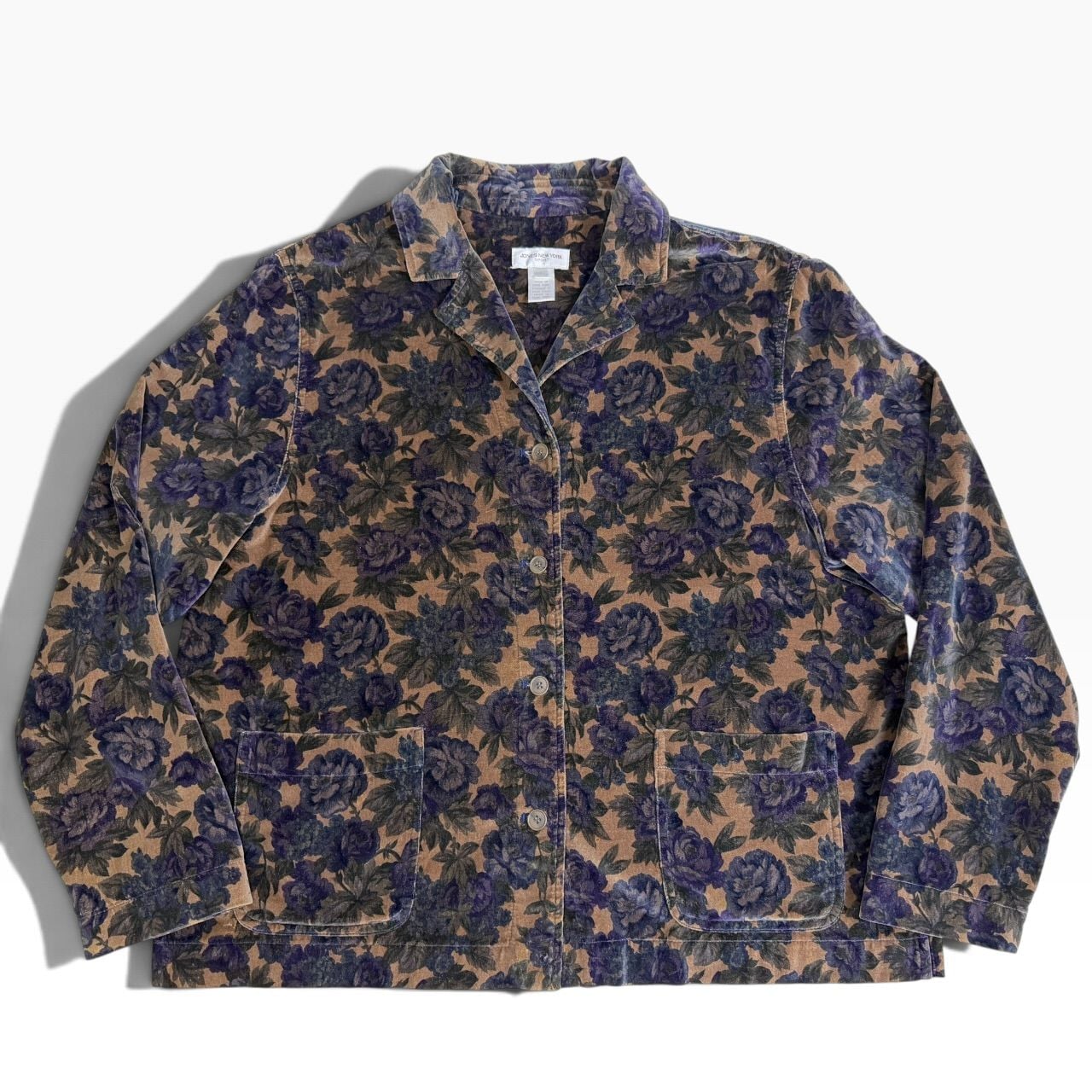Vintage 90s Floral Overshirt Jacket L 2