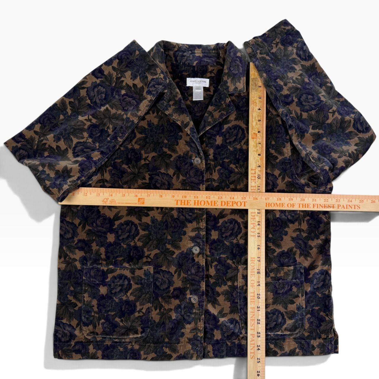 Vintage 90s Floral Overshirt Jacket L 5
