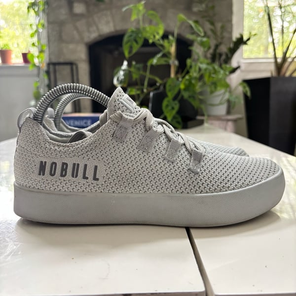 Nobull Knit Runner Size Unisex M 7 / W 8.5 Gray Athletic Shoes